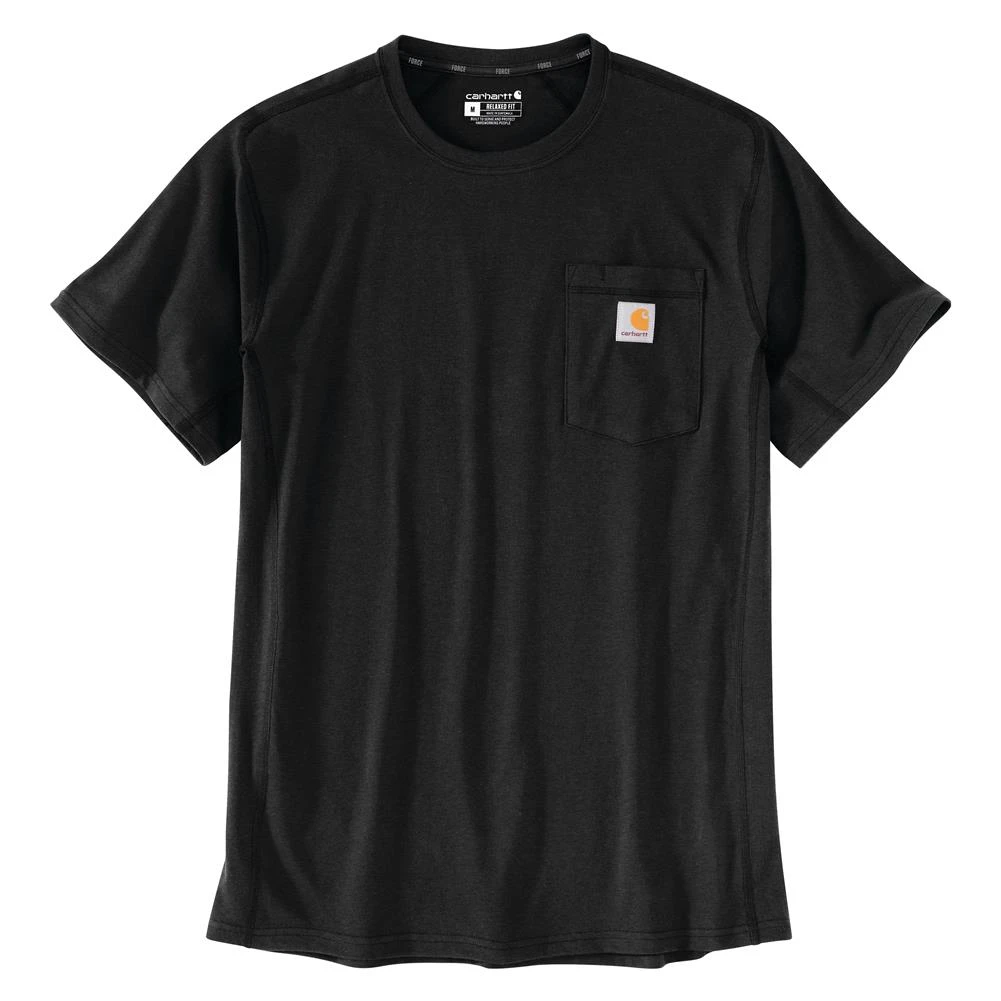 Men's Carhartt Force Pocket T-Shirt Black 1 Men's Carhartt Force Pocket T-Shirt Black
