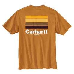 Men's Carhartt Relaxed Fit Heavyweight Pocket Line Graphic T-Shirt Oak