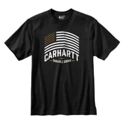 Men's Carhartt Relaxed Fit Midweight Flag Graphic T-Shirt Black