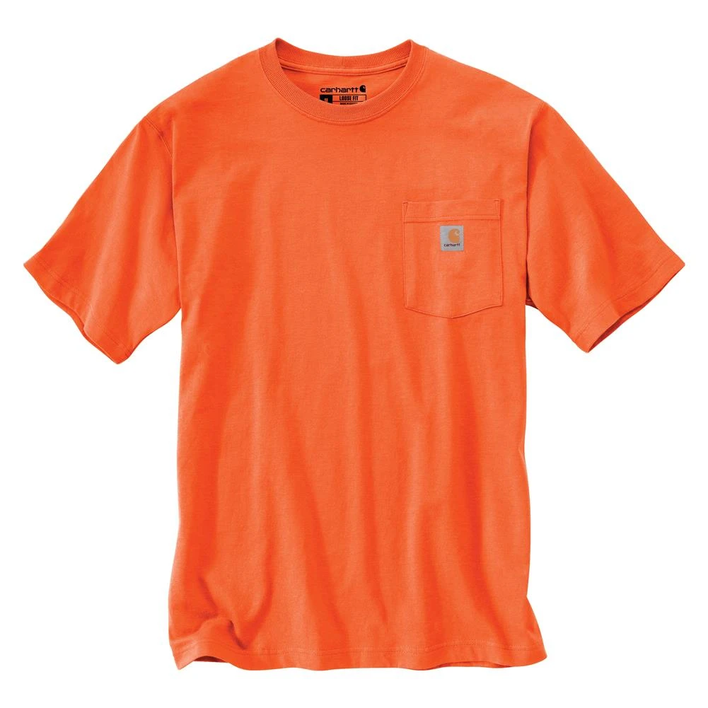 Men's Carhartt Workwear Pocket T-Shirt Orange 1 Men's Carhartt Workwear Pocket T-Shirt Orange