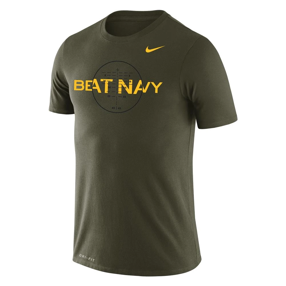 Men's NIKE Beat Navy T-Shirt Olive 1 Men's NIKE Beat Navy T-Shirt Olive
