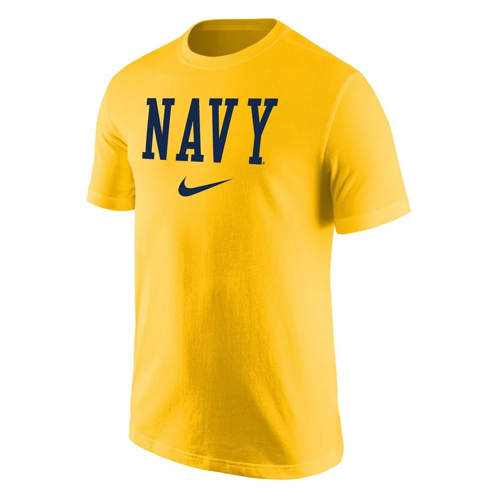 Men's NIKE Navy Glory T-Shirt Gold 1 Men's NIKE Navy Glory T-Shirt Gold