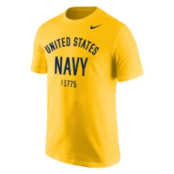 Men's NIKE Navy Heritage T-Shirt Gold