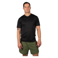 Men's Soffe V-Neck T-Shirt Black