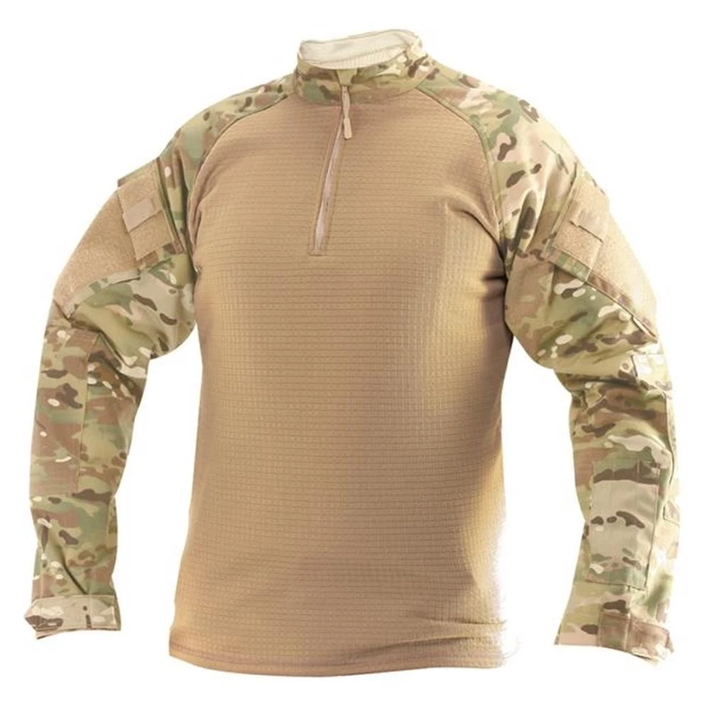 Men's TRU-SPEC Poly / Spandex Ripstop 1/4 Zip Winter Combat Shirts Coyote 1 Men's TRU-SPEC Poly / Spandex Ripstop 1/4 Zip Winter Combat Shirts Coyote