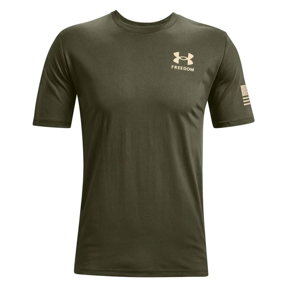 Men's Under Armour Freedom Flag T-Shirt Green 1 Men's Under Armour Freedom Flag T-Shirt Green