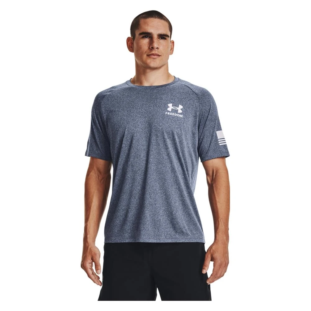 Men's Under Armour Freedom Tech T-Shirt Heather 1 Men's Under Armour Freedom Tech T-Shirt Heather