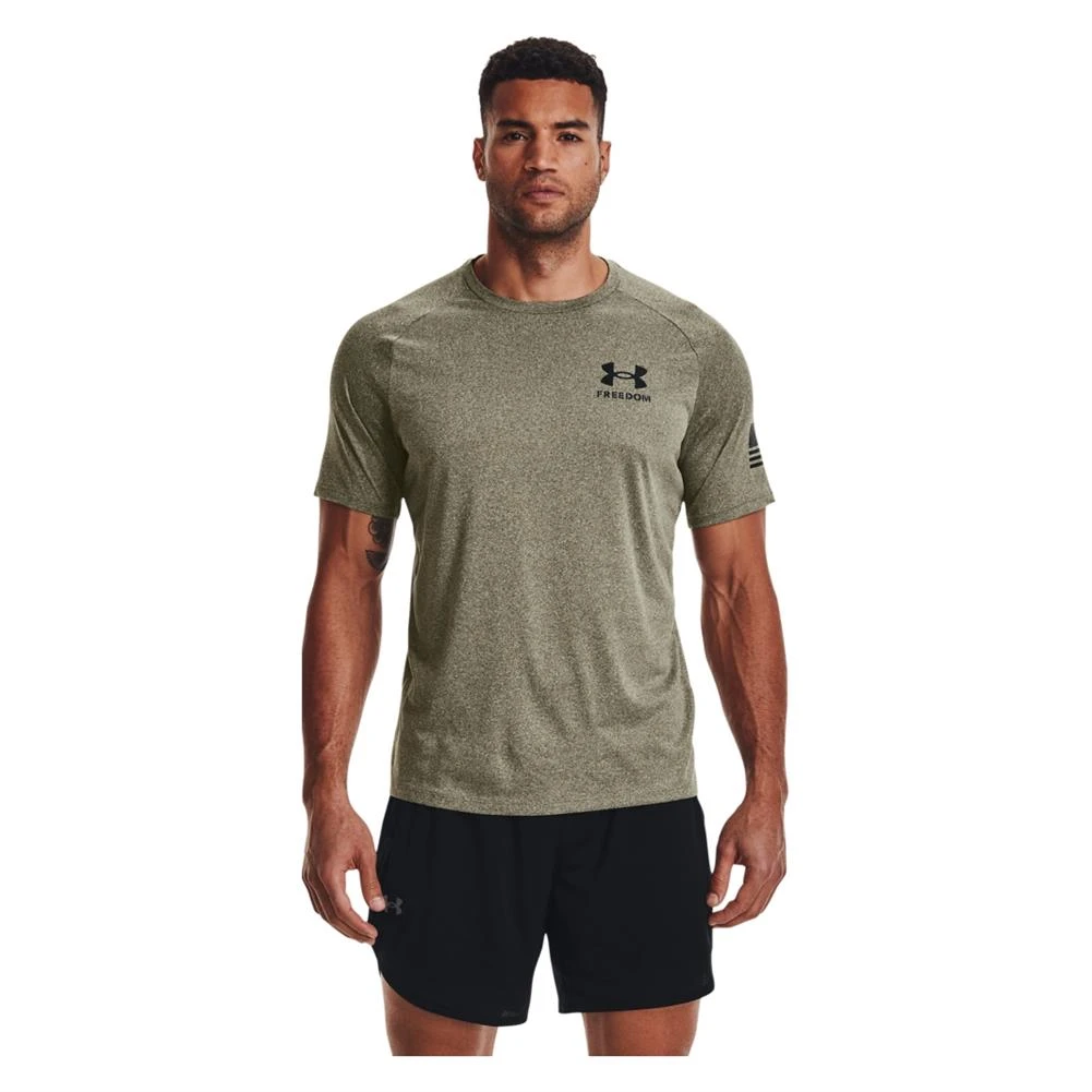 Men's Under Armour Freedom Tech T-Shirt Green 1 Men's Under Armour Freedom Tech T-Shirt Green