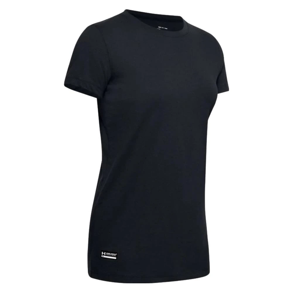 Women's Under Armour Tac Cotton T-Shirt Blue 1 Women's Under Armour Tac Cotton T-Shirt Blue