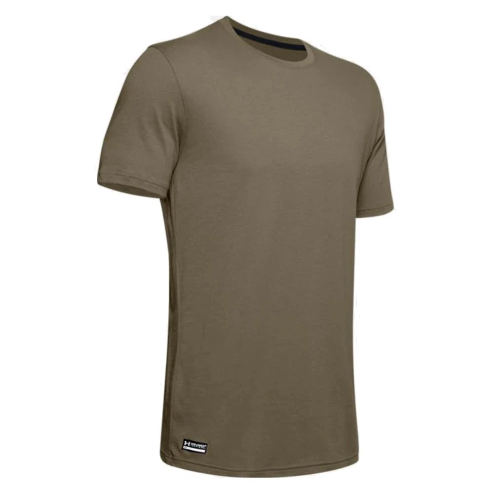 Men's Under Armour Tac Cotton T-Shirt Tan~1 1 Men's Under Armour Tac Cotton T-Shirt Tan~1