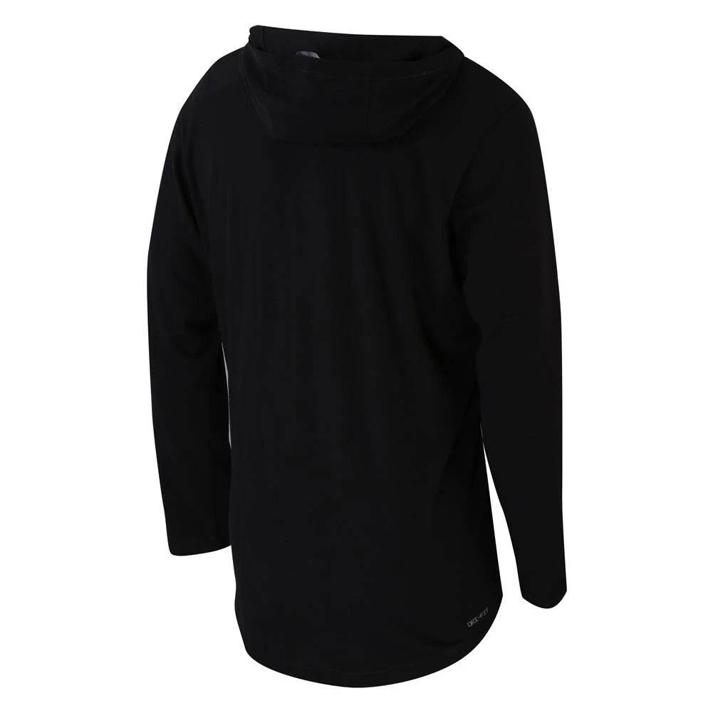 Men's NIKE Army Black Knight Hoodie T-Shirt Black 2 Men's NIKE Army Black Knight Hoodie T-Shirt Black - Image 2