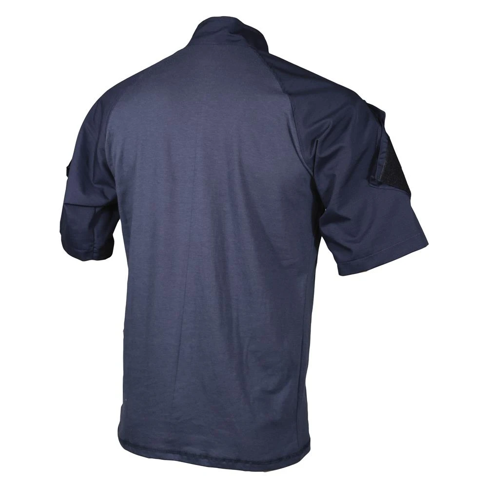 Men's TRU-SPEC Nylon / Cotton 1/4 Zip Short Sleeve Combat Shirt Navy 2 Men's TRU-SPEC Nylon / Cotton 1/4 Zip Short Sleeve Combat Shirt Navy - Image 2