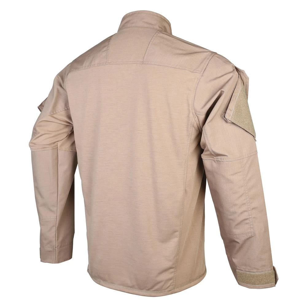 Men's TRU-SPEC Poly / Cotton 1/4 Zip Urban Force Combat Shirt Coyote 2 Men's TRU-SPEC Poly / Cotton 1/4 Zip Urban Force Combat Shirt Coyote - Image 2