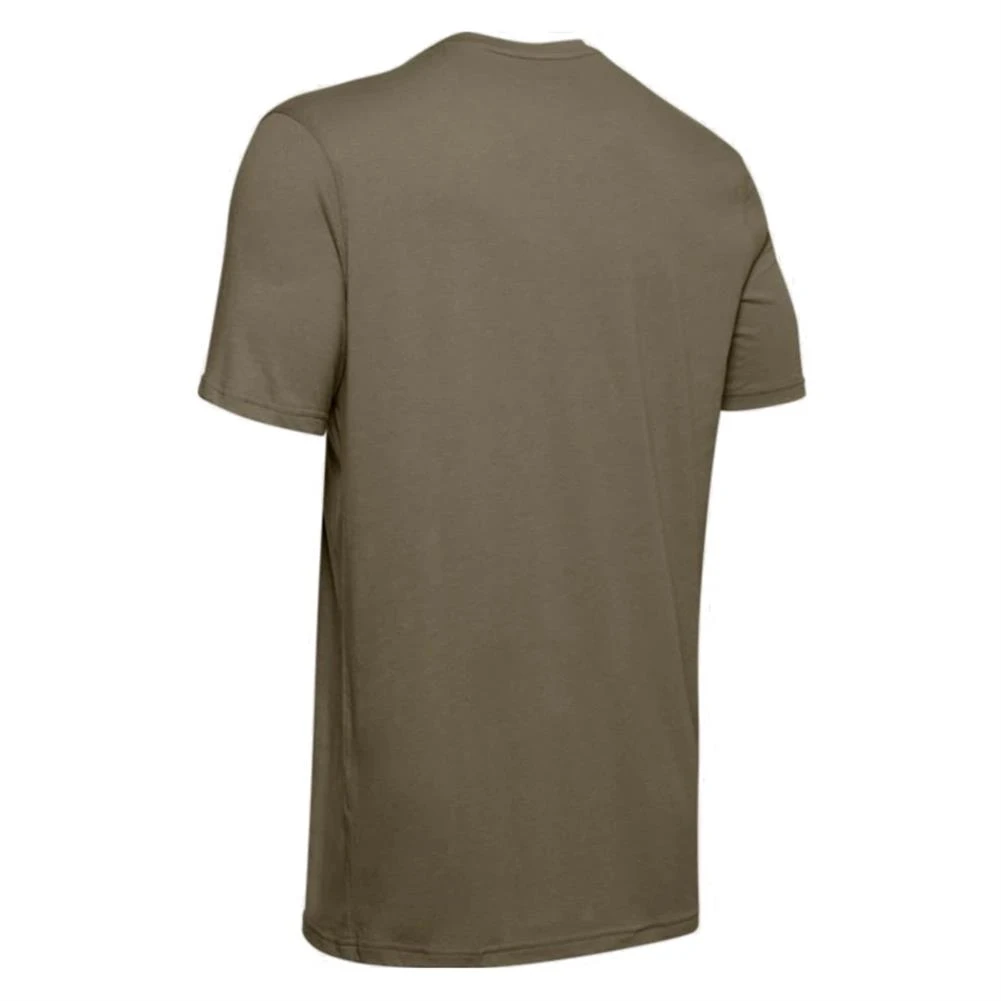 Men's Under Armour Tac Cotton T-Shirt Tan~1 2 Men's Under Armour Tac Cotton T-Shirt Tan~1 - Image 2