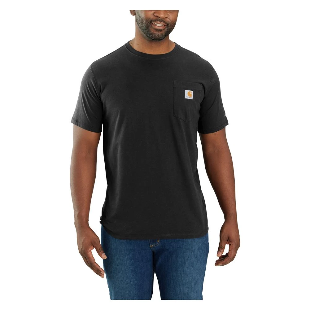 Men's Carhartt Force Pocket T-Shirt Black 3 Men's Carhartt Force Pocket T-Shirt Black - Image 3