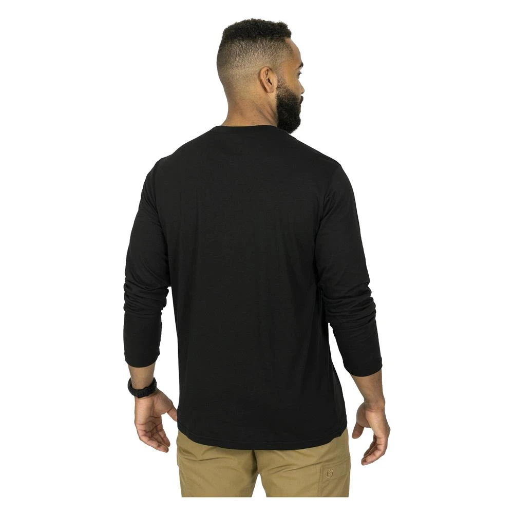Men's Mission Made Long Sleeve Crew Neck T-Shirts (2 Pack) Black 3 Men's Mission Made Long Sleeve Crew Neck T-Shirts (2 Pack) Black - Image 3