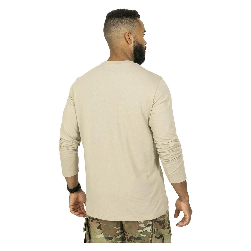 Men's Mission Made Long Sleeve Crew Neck T-Shirts (2 Pack) Tan 3 Men's Mission Made Long Sleeve Crew Neck T-Shirts (2 Pack) Tan - Image 3