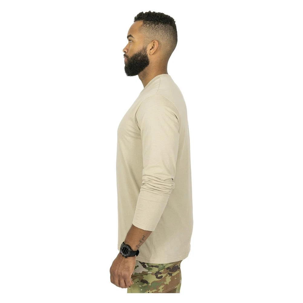 Men's Mission Made Long Sleeve Crew Neck T-Shirts (2 Pack) Tan 4 Men's Mission Made Long Sleeve Crew Neck T-Shirts (2 Pack) Tan - Image 4