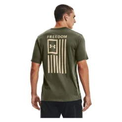 Men's Under Armour Freedom Flag T-Shirt Green 9 Men's Under Armour Freedom Flag T-Shirt Green -TactiWear Sales Shop 3 1001 under armour freedom flag t shirt marine od green