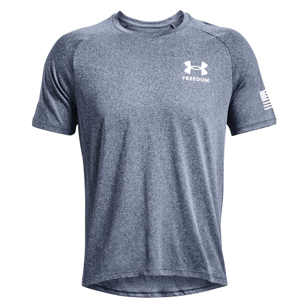 Men's Under Armour Freedom Tech T-Shirt Heather 5 Men's Under Armour Freedom Tech T-Shirt Heather - Image 5