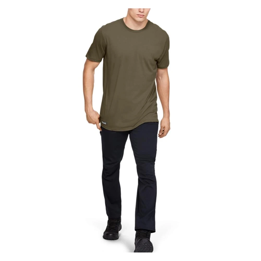 Men's Under Armour Tac Cotton T-Shirt Tan~1 5 Men's Under Armour Tac Cotton T-Shirt Tan~1 - Image 5