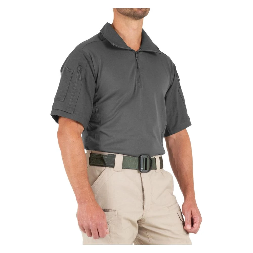 Men's First Tactical Defender Short Sleeve Shirt Gray 6 Men's First Tactical Defender Short Sleeve Shirt Gray - Image 6