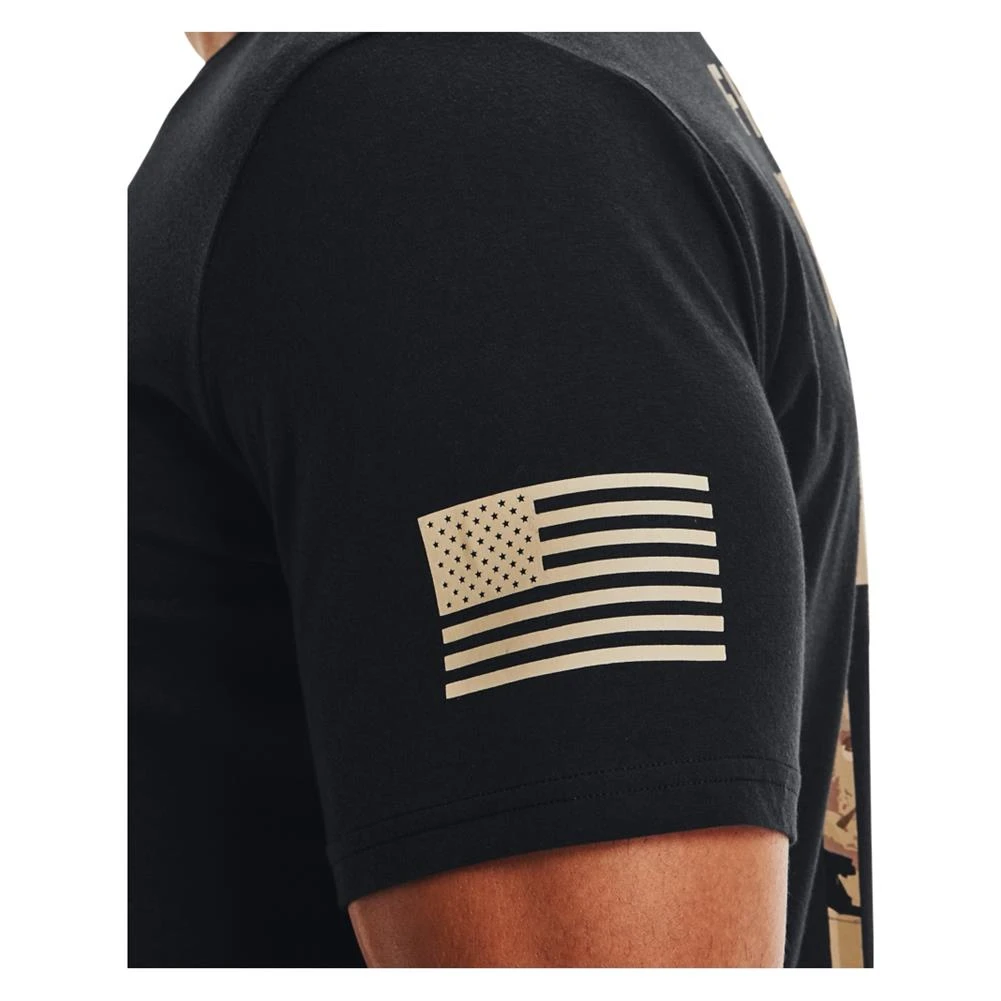 Men's Under Armour Freedom Flag Camo T-Shirt Black 6 Men's Under Armour Freedom Flag Camo T-Shirt Black - Image 6