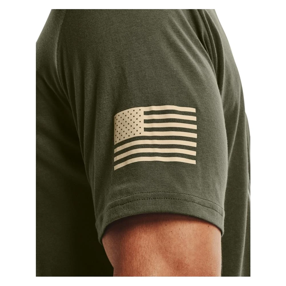 Men's Under Armour Freedom Flag T-Shirt Green 6 Men's Under Armour Freedom Flag T-Shirt Green - Image 6